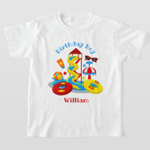 T-shirt Parc aquatique Anniversaire chemise Pool Party