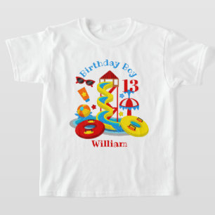 T-shirt Parc aquatique Anniversaire chemise Pool Party
