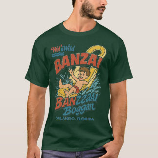 T-shirt Parc aquatique de style années 80 BANZAI ORLANDO, 