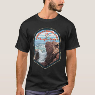T-shirt Parc de la nation Acadia Thunder Hole Randonnée 19