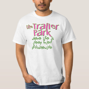 T-shirt Parc de remorque double large frite profonde