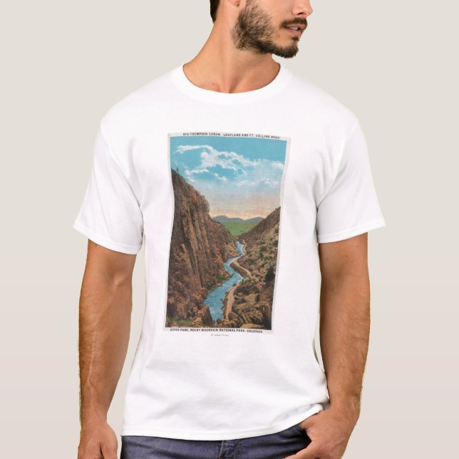 T-shirt Parc d'Estes, Co - vue de grand Thompson Canon (Devant)
