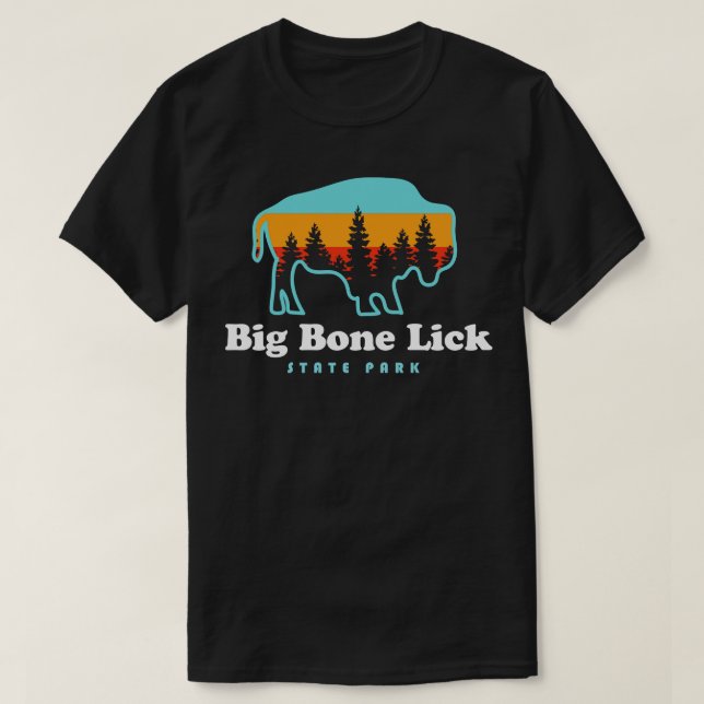 T-shirt Parc d'état Big Bone Lick Fossiles de bisons du Ke (Design devant)