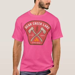 T-shirt Parc d'état de Bear Creek Lake Virginia Camp Fire 