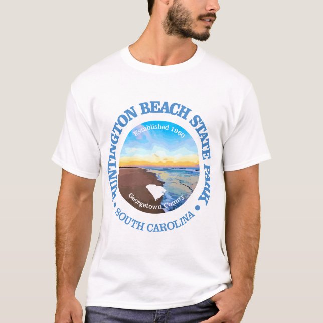 T-shirt Parc d'état de Huntington Beach (Devant)