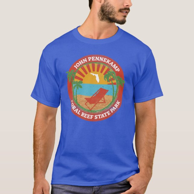 T-shirt Parc d'état de John Pennekamp Coral Reef (Devant)