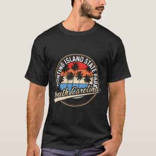 T-shirt Parc d'état de l'île de Chasse vintage Caroline du
