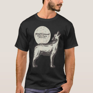 T-shirt Parc d'état de Maplewood Minnesota MN Wolf Moon Va