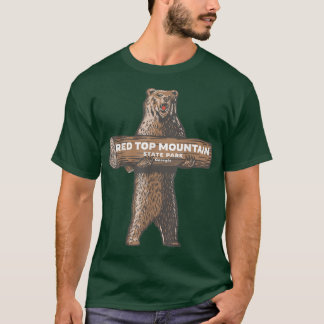T-shirt Parc d'état de Red Top Mountain Georgia Bear Vacan