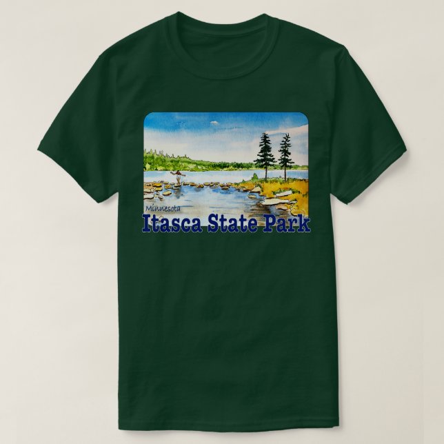 T-shirt Parc d'état d'Itasca Minnesota (Design devant)
