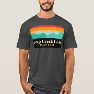 T-shirt Parc d'état du lac Deep Creek Maryland Retro Vinta