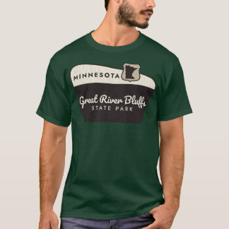 T-shirt Parc d'état Great River Bluffs Minnesota Bienvenue