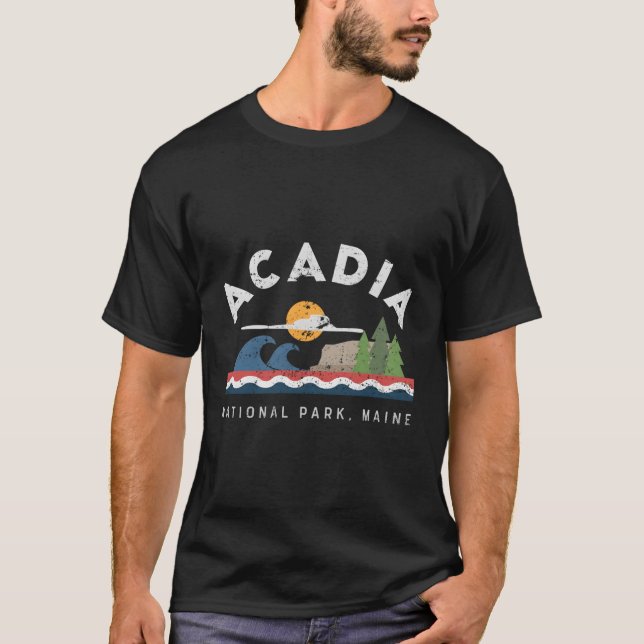T-shirt Parc national Acadia Maine (Devant)
