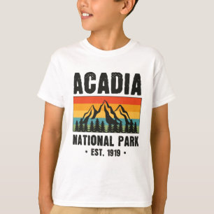 T-shirt Parc national Acadia, Maine Retro Vintage
