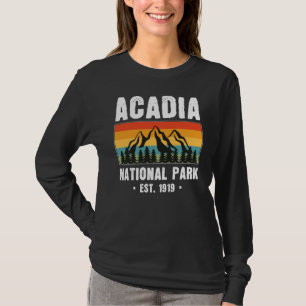 T-shirt Parc national Acadia, Maine Retro Vintage