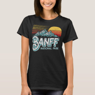 T-shirt Parc national Banff Alberta Canada Graphique Vinta