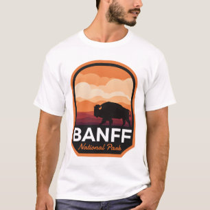 T-shirt Parc national Banff Bison de l'Alberta