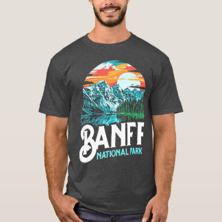 T-shirt Parc national Banff Lac Louise Canada Vintage