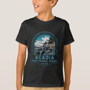 T-shirt Parc national d'Acadia Maine États-Unis Souvenir d