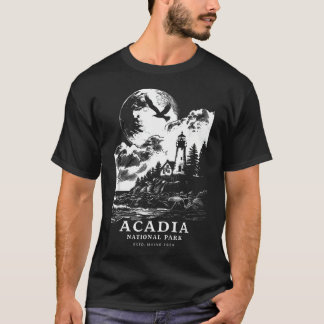 T-shirt Parc national d'Acadia Maine Souvenir de vacances