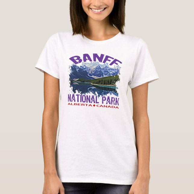 T-shirt Parc national de Banff, Alberta Canada (Devant)