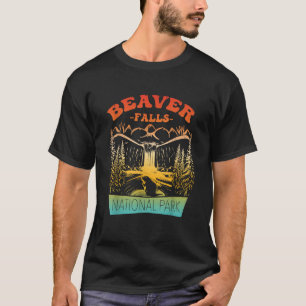 T-shirt Parc national de Beaver Falls Design Vintage T Shi