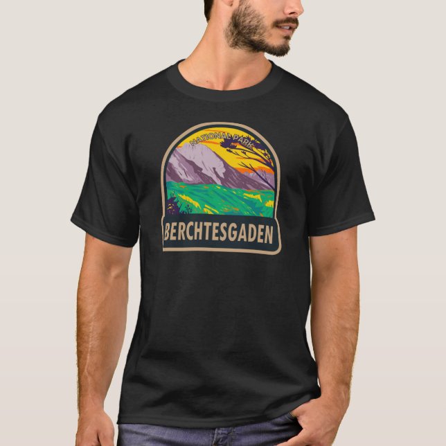 T-shirt Parc national de Berchtesgaden Allemagne Vintage (Devant)