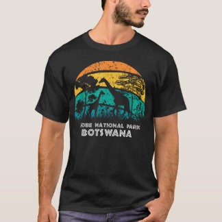T-shirt Parc national de Chobe Botswana Afrique vintage ré