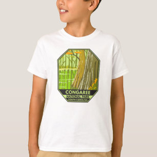 T-shirt Parc national de Congaree Caroline du Sud Rétro