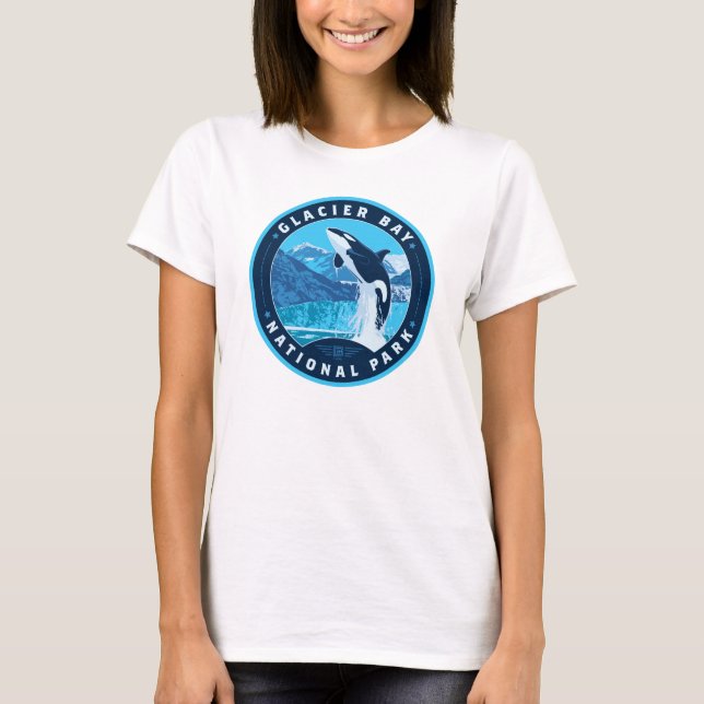 T-shirt Parc national de Glacier Bay (Devant)