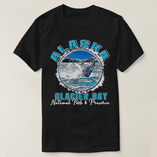 T-shirt Parc national de Glacier Bay Réserve Alaska 2 côté (Design devant)