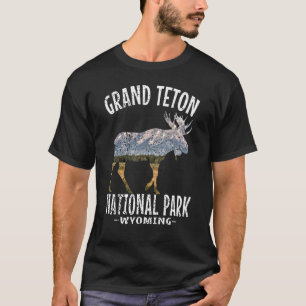T-shirt Parc national de Grand Teton Wyoming Vintage Retro