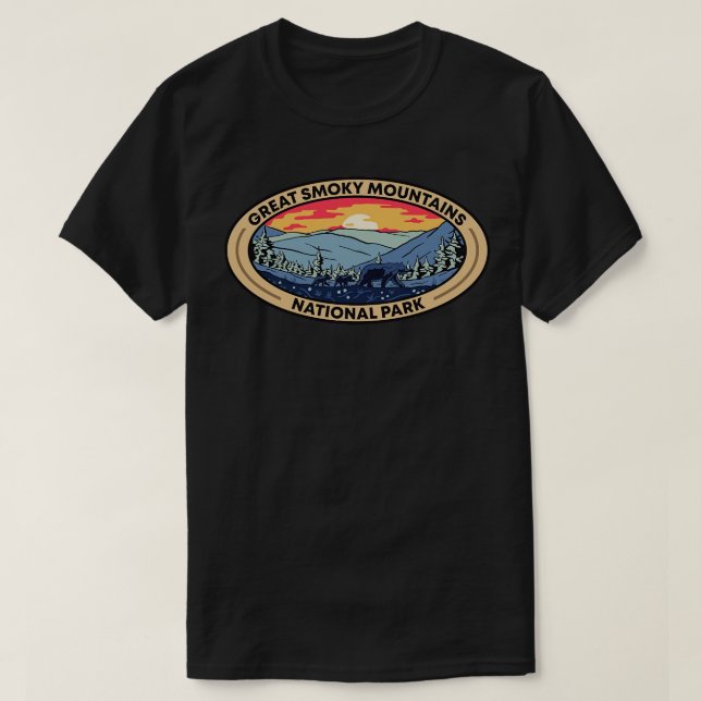 T-shirt Parc national de Great Smoky Mountain (Design devant)