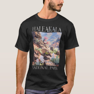T-shirt Parc national de Haleakala Maui Hawaii Randonnée n