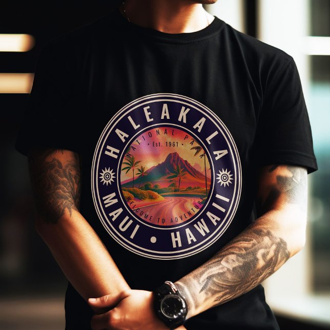 T-shirt Parc national de Haleakala Maui Road Volcano Vinta (Créateur téléchargé)