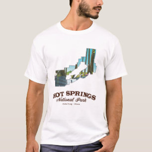 T-shirt Parc national de Hot Springs, Comté de Garland, Ar