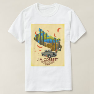 T-shirt Parc national de JIM Corbett, état d'Uttarakhand