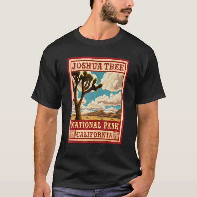 T-shirt Parc national de Joshua Tree en plein air (Devant)