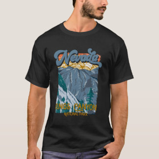 T-shirt Parc national de Kings Canyon Silver Nevada State 