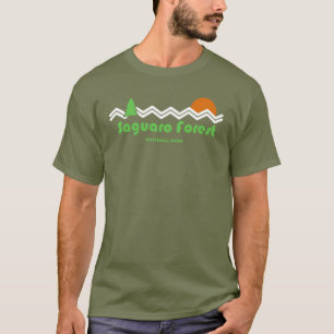 T-shirt Parc national de la Forêt de Saguaro Rétro