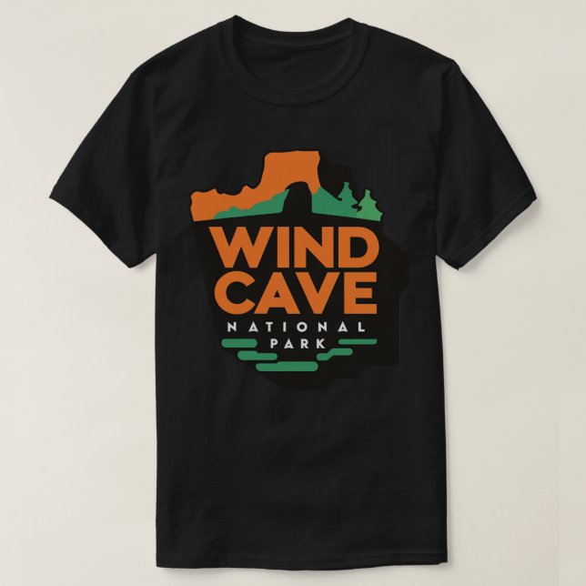T-shirt Parc national de la grotte éolien miroir de la bea (Design devant)