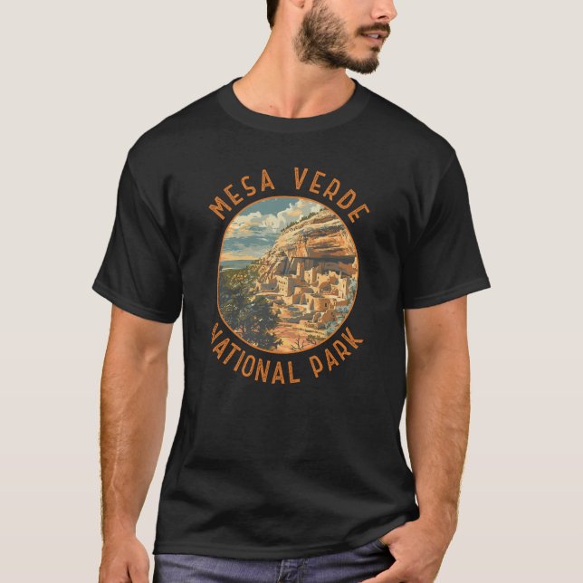 T-shirt Parc national de la Mesa Verde Cirque dérangée rét (Devant)