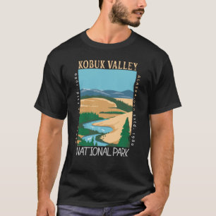T-shirt Parc national de la vallée de Kobuk Alaska Rétro p