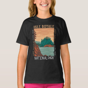 T-shirt Parc national de l'Isle Royale Lac Supérieur