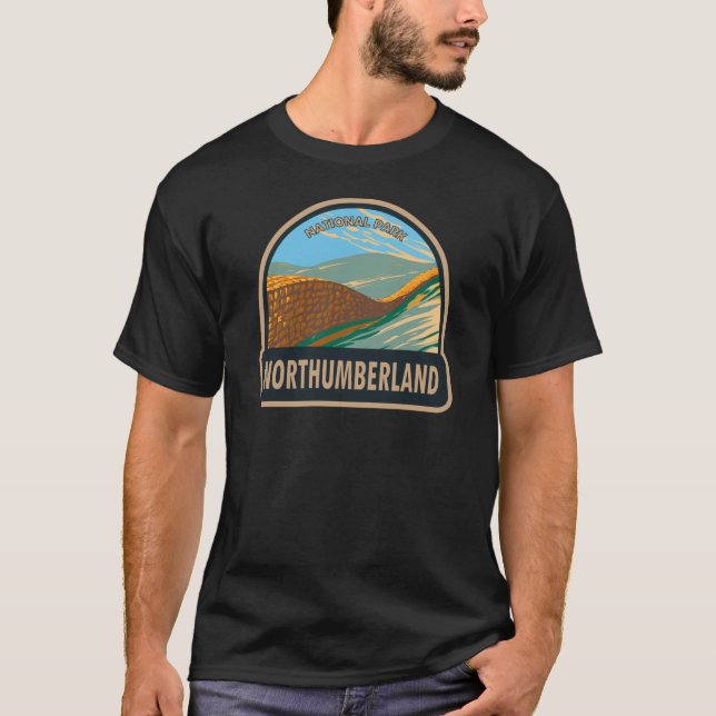 T-shirt Parc national de Northumberland Hadrians Mur Angle (Devant)