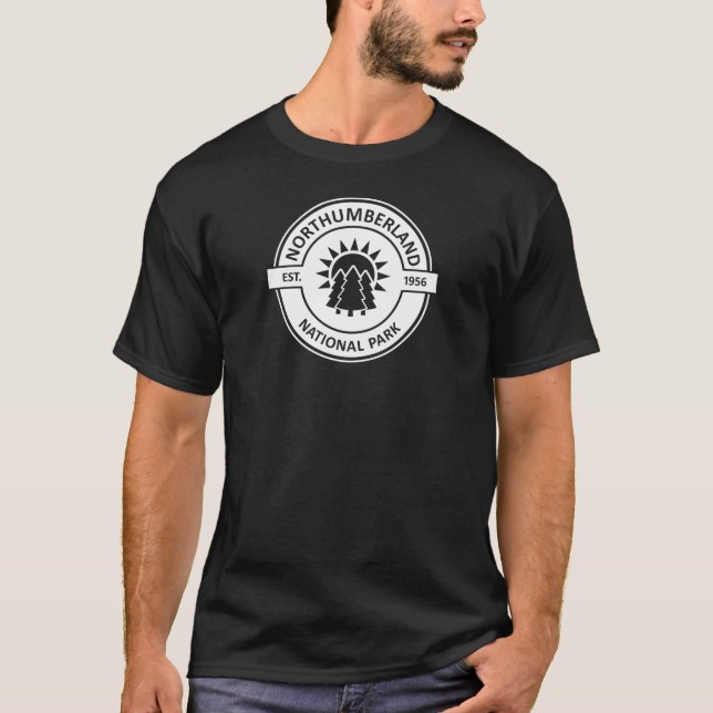 T-shirt Parc national de Northumberland Sun Trees (Devant)