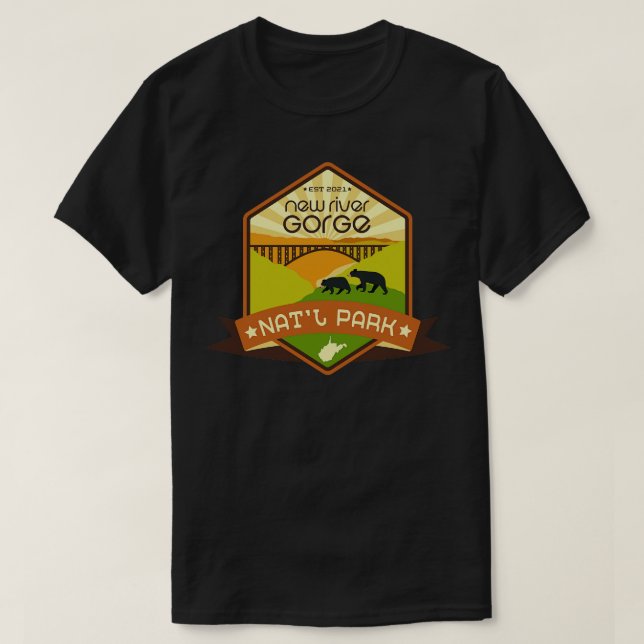 T-shirt Parc national de River Gorge (Design devant)