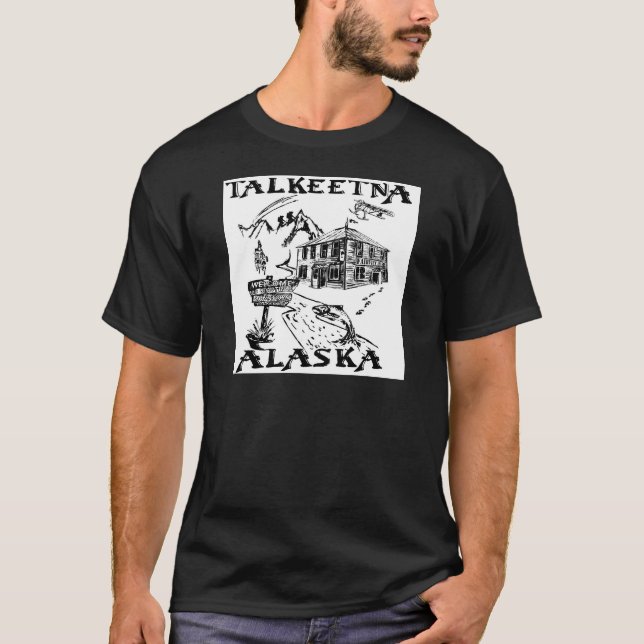 T-shirt Parc national de Talkeetna Alaska Denali (Devant)