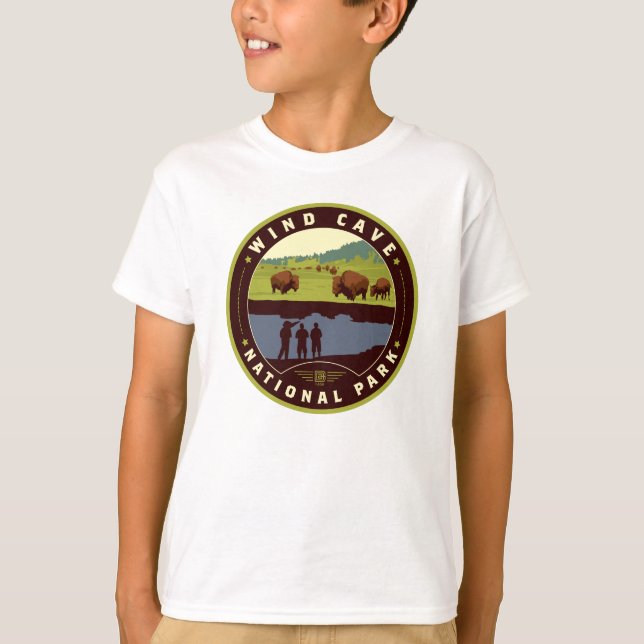 T-shirt Parc national de Wind Cave (Devant)