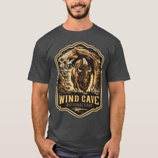 T-shirt Parc national de Wind Cave Majestic Bison